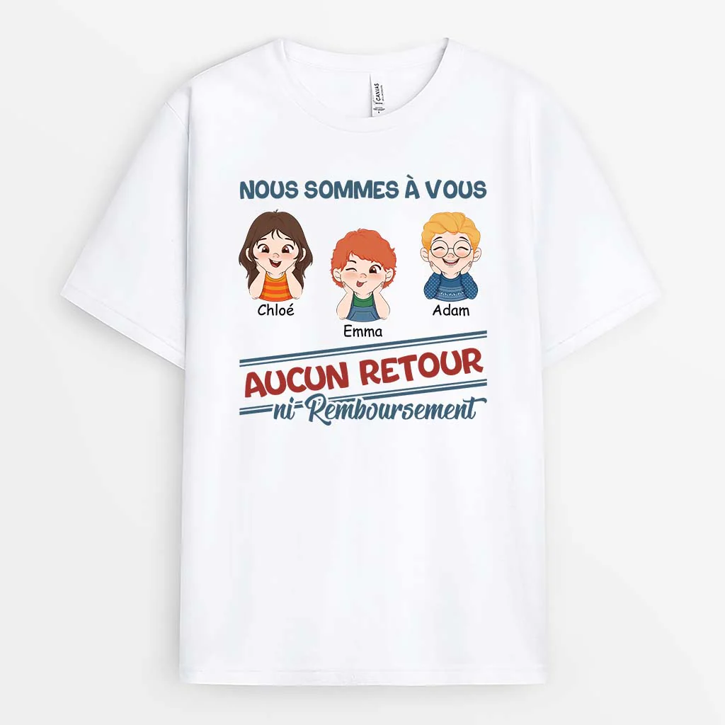 T-shirt Nous Sommes À Vous Personnalisé