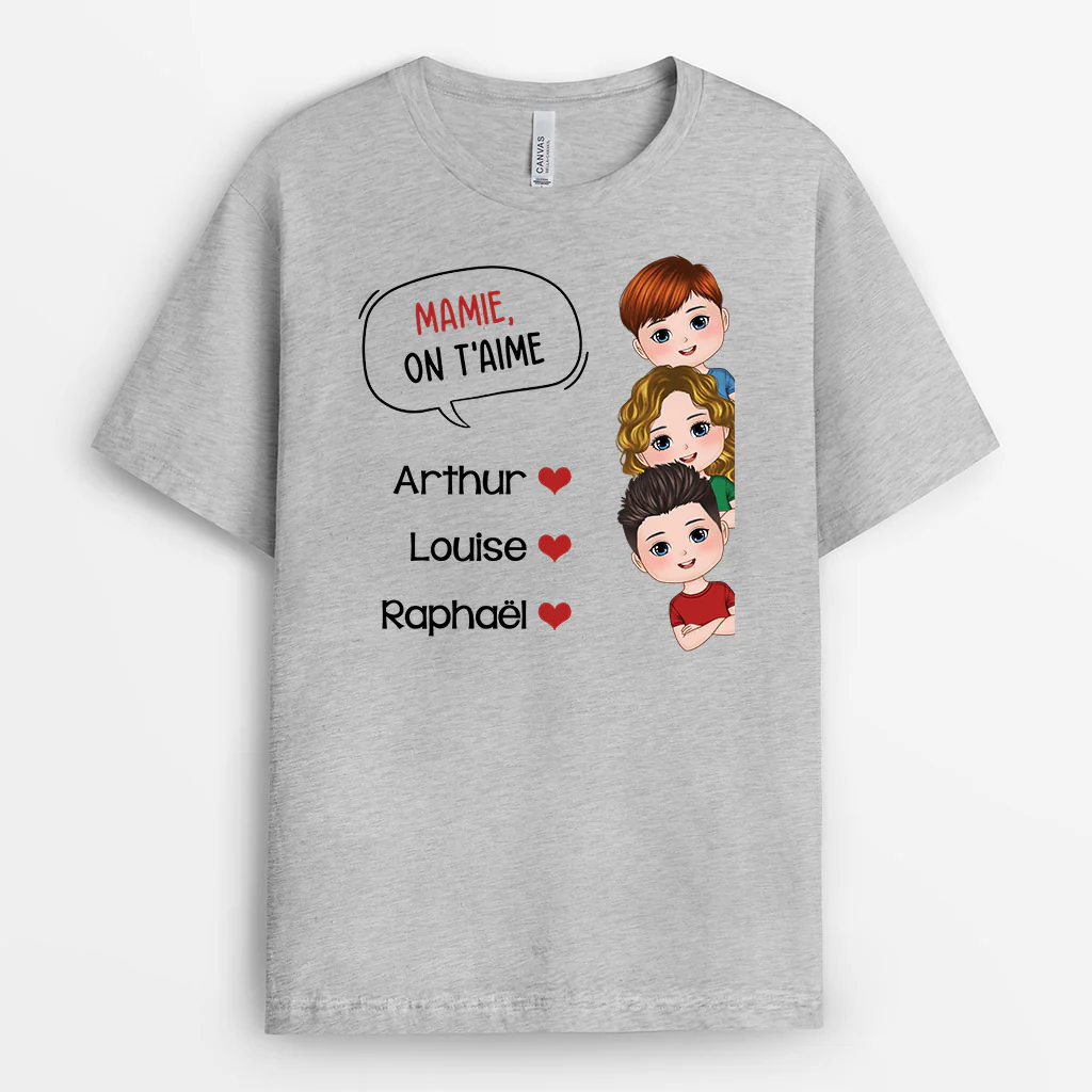 Tee Shirt Personnalisé Maman - On T'Aime Maman - Image 2