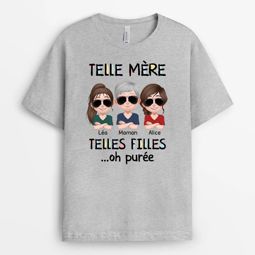 Tee Shirt Papa Personnalisé - Tel Père Tels Fils - Design Cartoon - Image 2