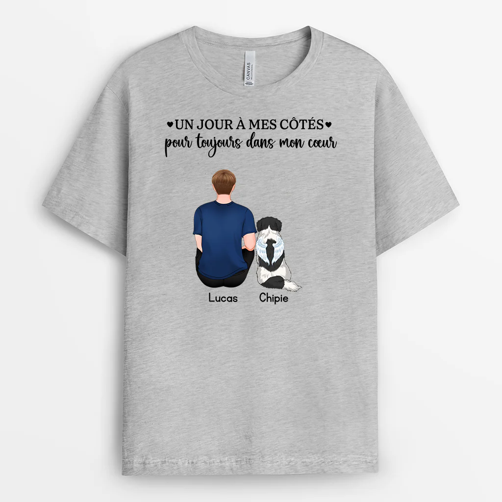T-shirt Personnalisé Chien Chat Commémoratif - Toujours Avec Toi - Image 2