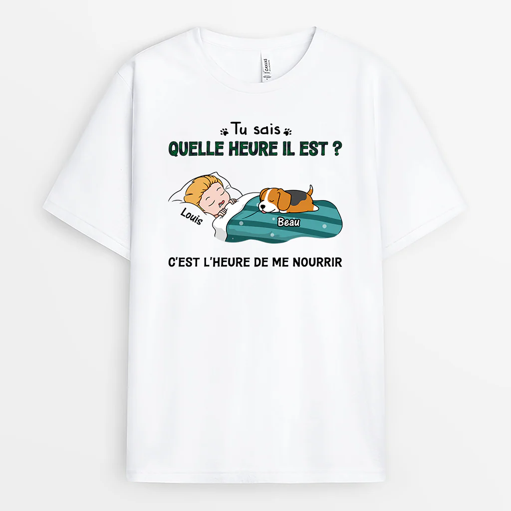 Tee Shirt Chien Personnalisé | C'est L'heure De Nourrir Les Chiens