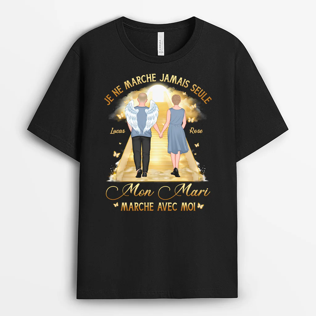 T-Shirt Personnalisé Couple – Je Ne Marche Jamais Seul