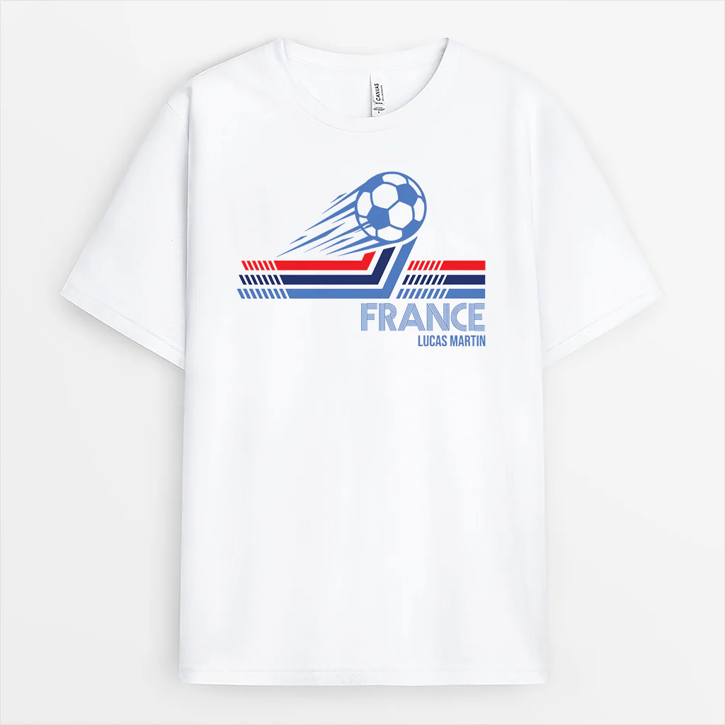 T-shirt Personnalisé De Football - Cadeau Original Avec Prénom