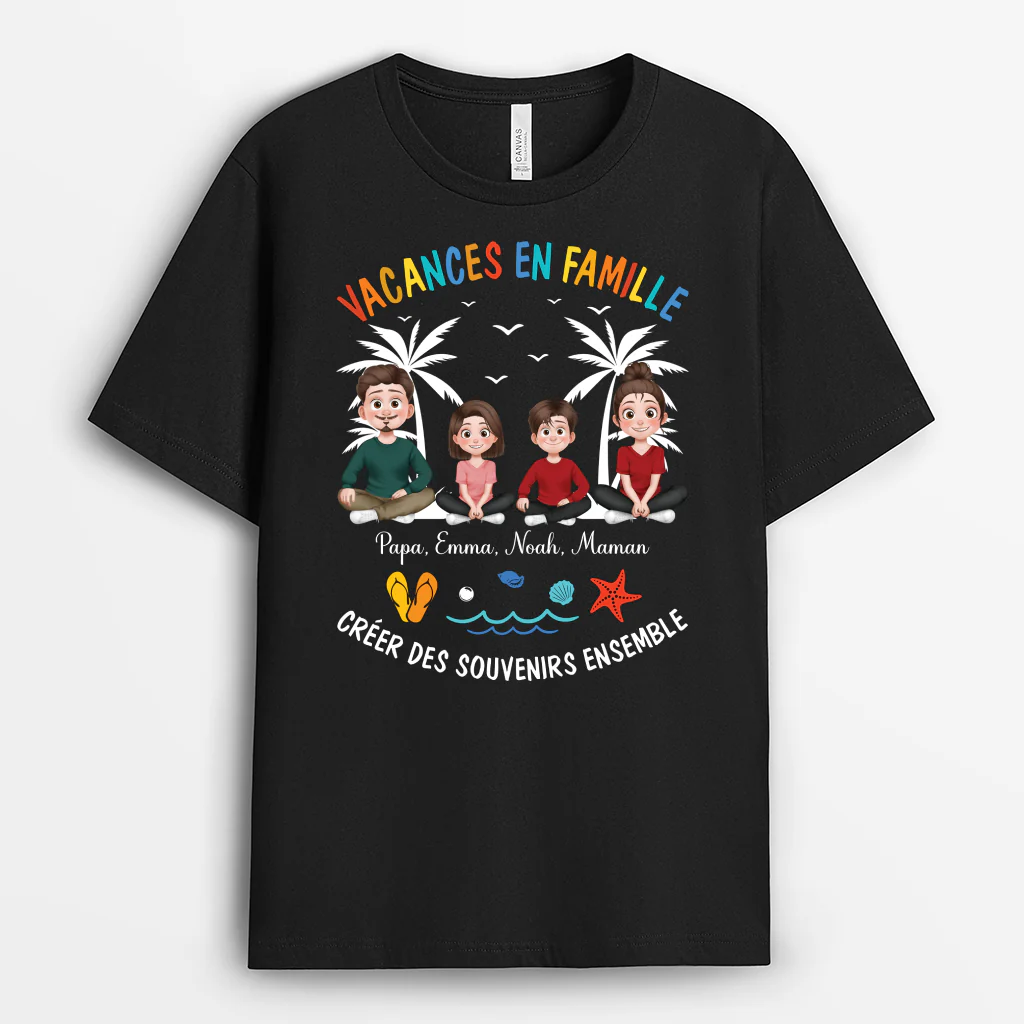 T-shirt Personnalisé Famille - Créer Des Souvenirs De Vacances