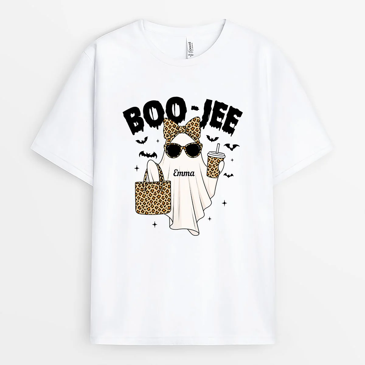 T-shirt Personnalisé Femme Halloween Couleur Claire - Bouh-gie