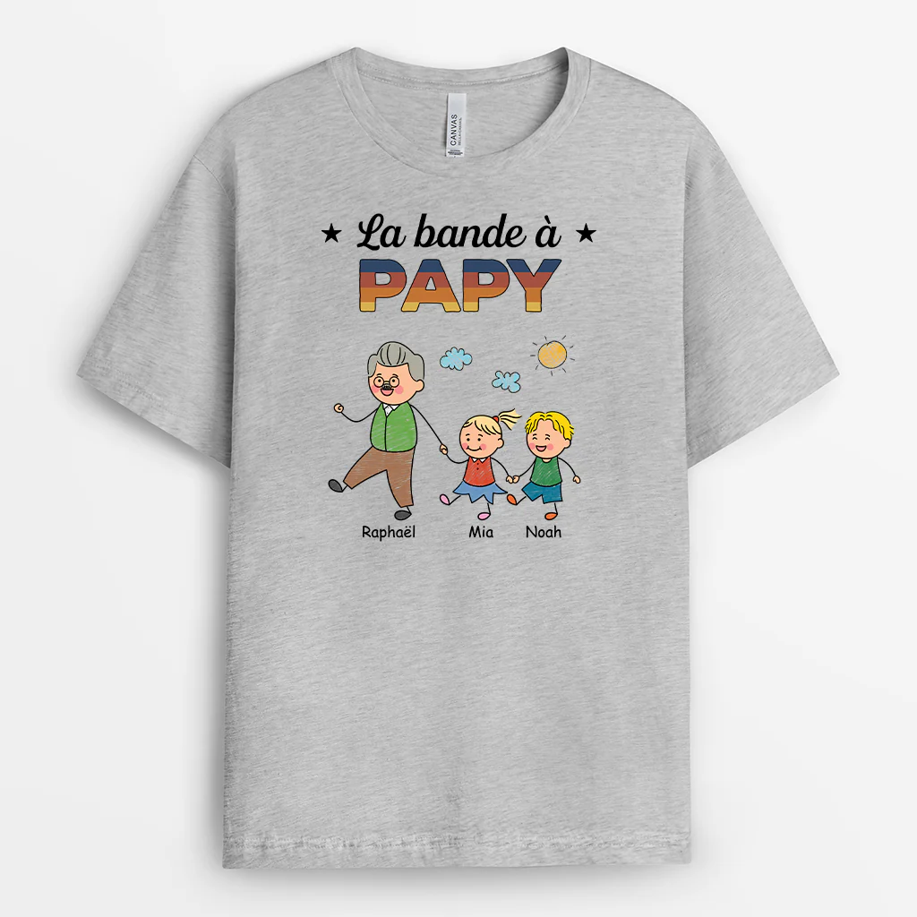 T Shirt Personnalisé Maman - La Bande À Maman - Dessin Crayon Coloré - Image 2