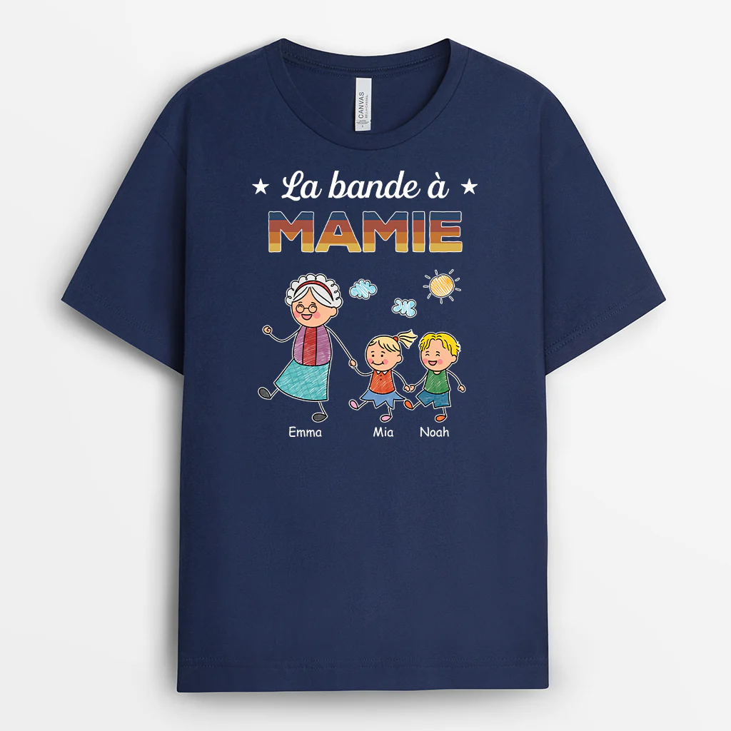 Tee Shirt Personnalisé Papa | La Bande À Papa Dessin Crayon - Image 2