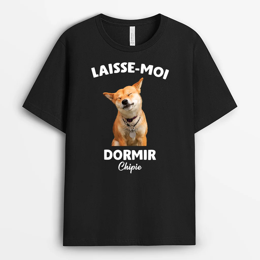 T-shirt Personnalisé - Laisse Moi Dormir - Image 2