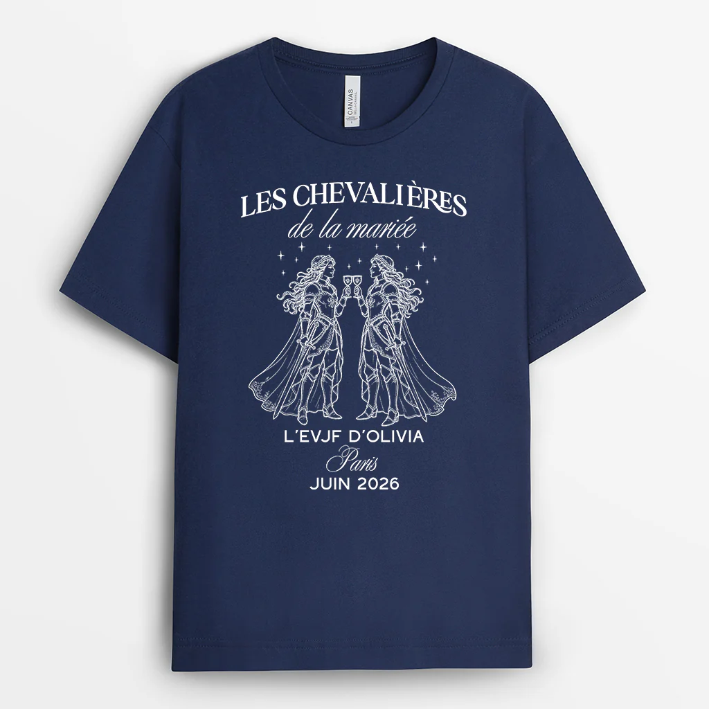 T-shirt Personnalisé Mariée Et Demoiselle D’honneur - Avant Le Mariage - Image 2