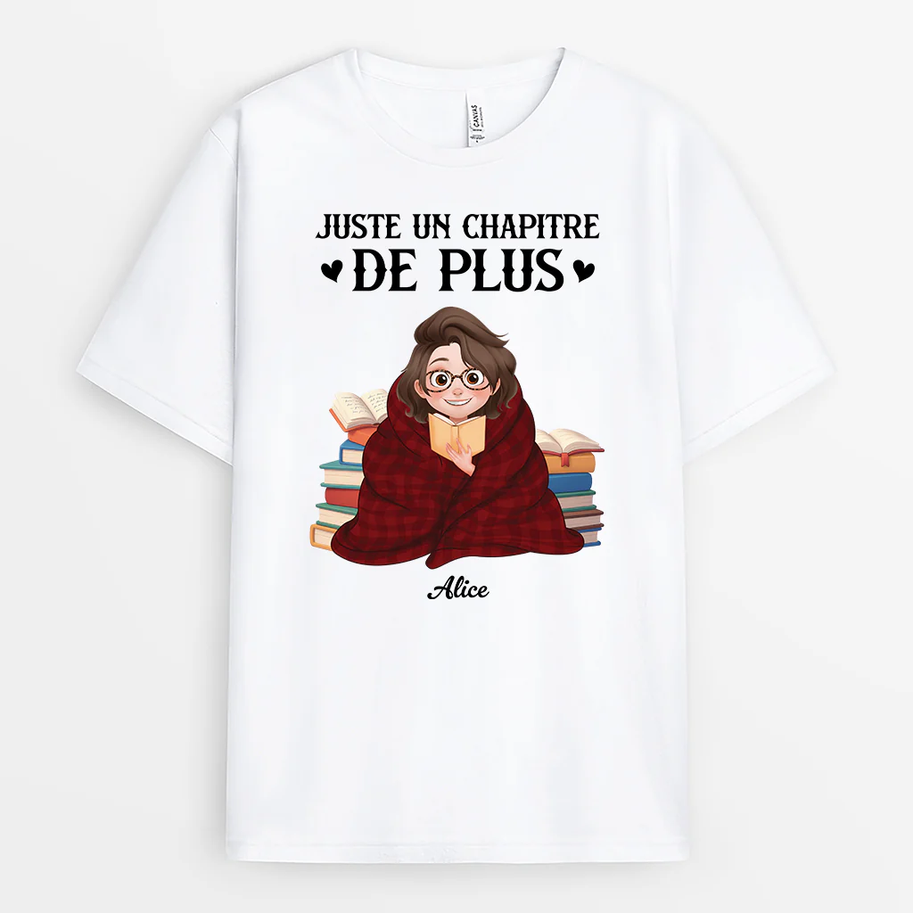 T-shirt Personnalisé Pour Femme Et Homme - Juste Un Chapitre De Plus