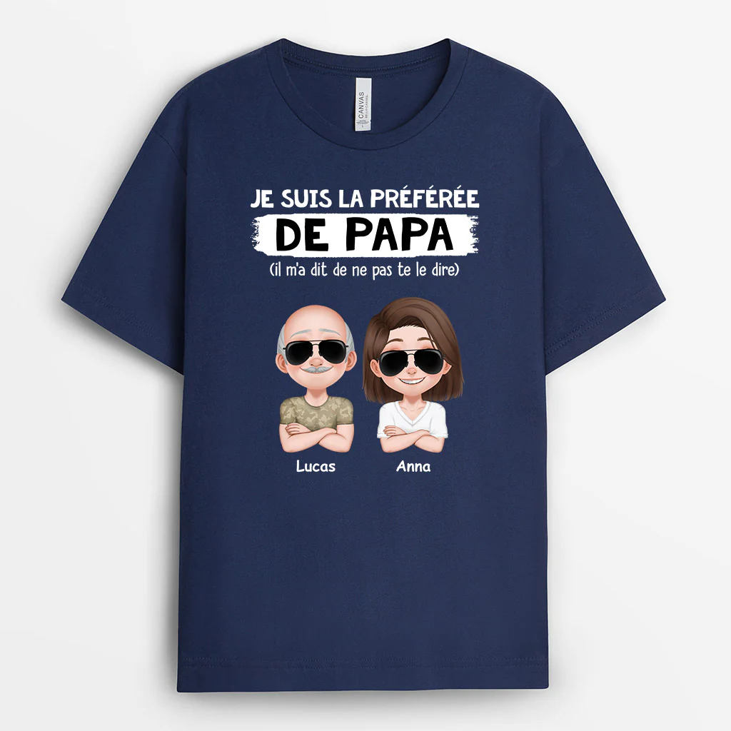 Tee Shirt Personnalisé Maman - Je Suis Le Préféré De Maman - Image 2