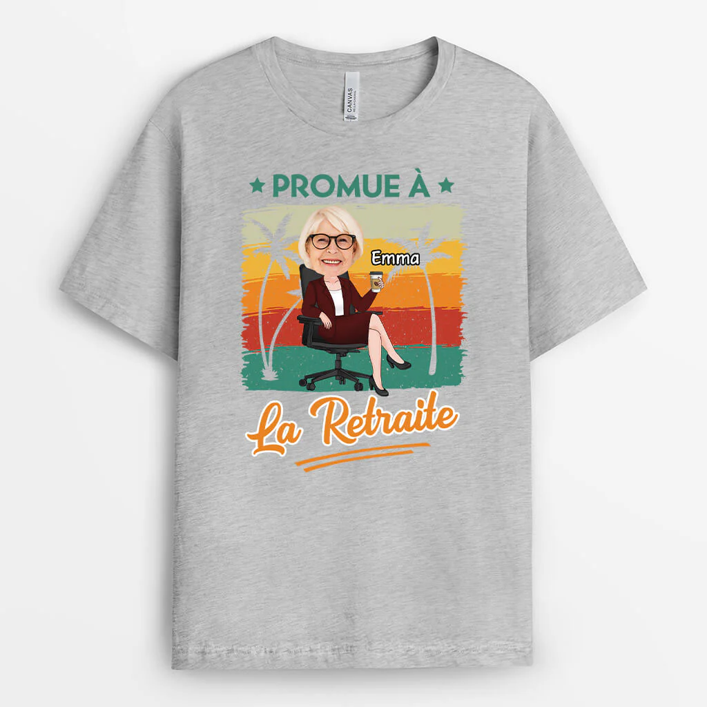 T Shirt Promu À La Retraite Personnalisé - Image 2