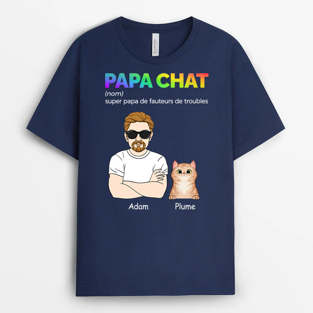 T-shirt Personnalisé Papa et Fils | Super Papa Fauteurs De Troubles - Image 2