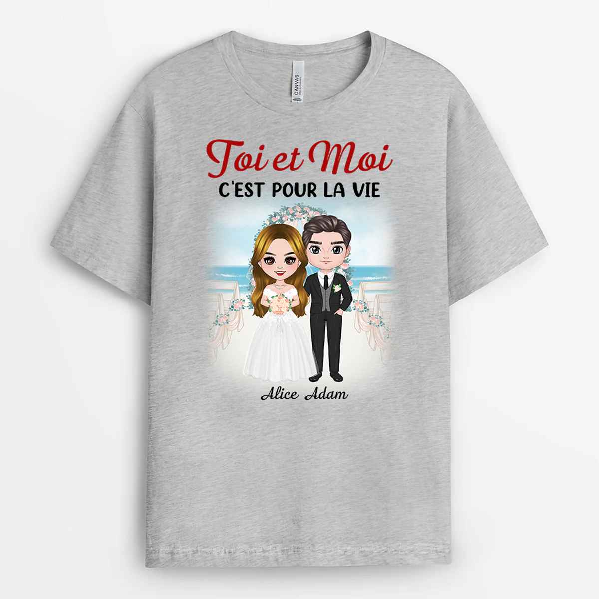 Tee shirt personnalisé mariage – Toi & Moi - Image 2