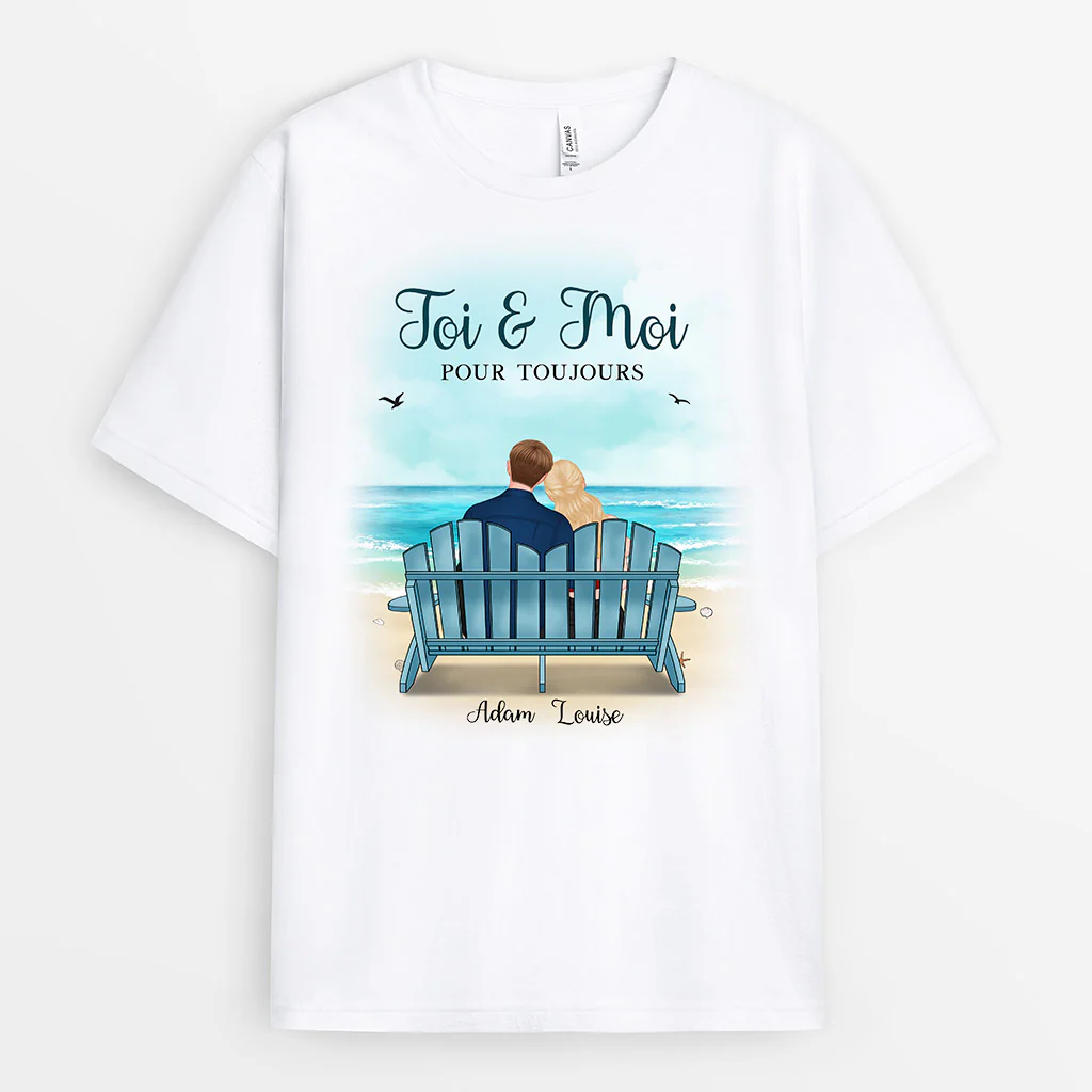T Shirt Pour Couple Personnalisé - Toi & Moi
