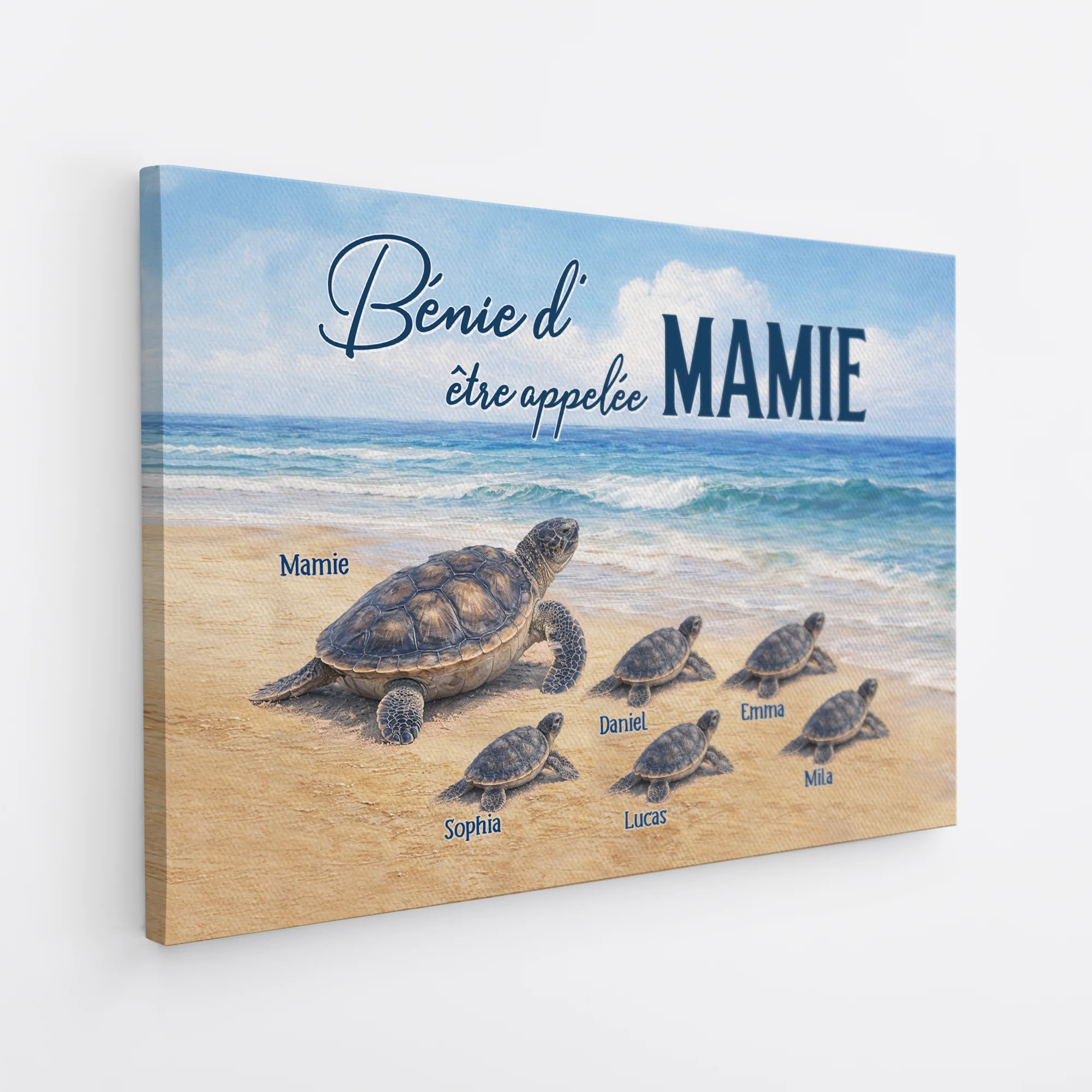 Tableau Personnalisé Papy Mamie - Béni D’être Appelé Papy Tortue - Image 2