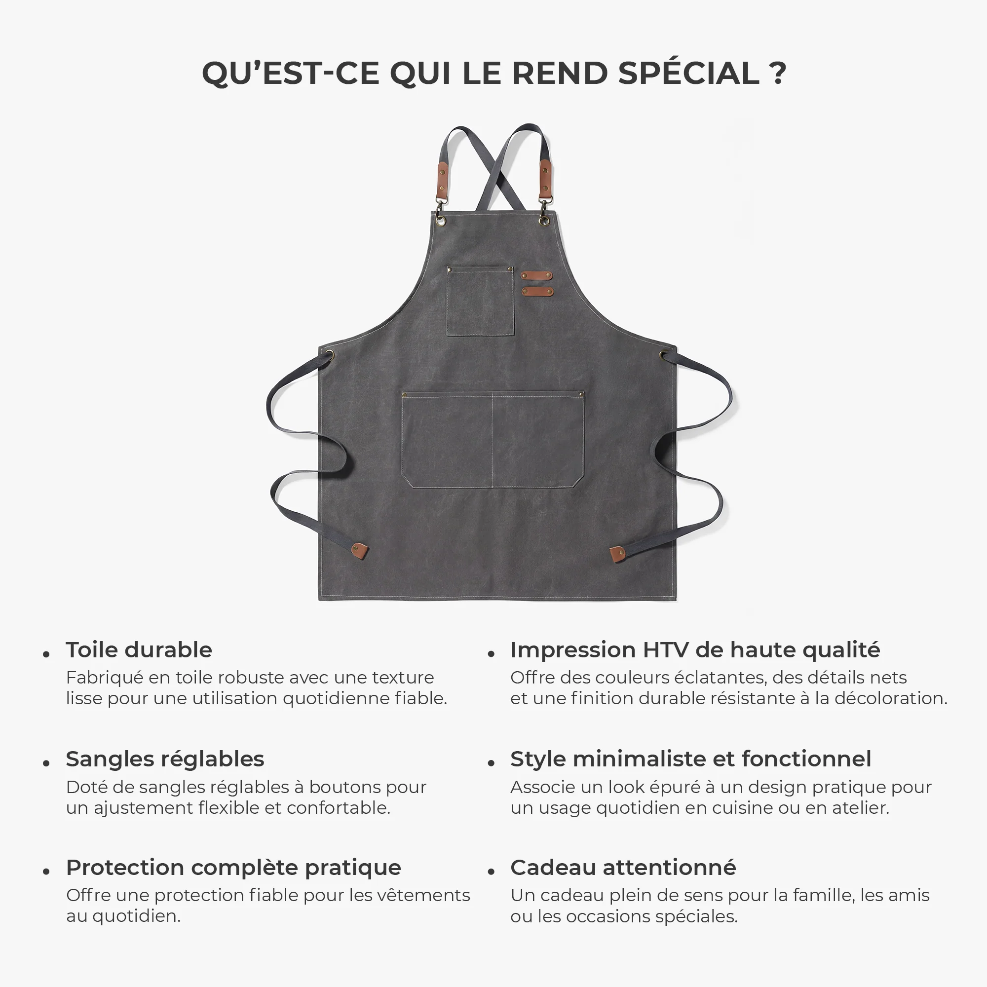 Tablier De Cuisine Personnalisé Photo - Papa Papy Monsieur Beau Gosse - Image 8