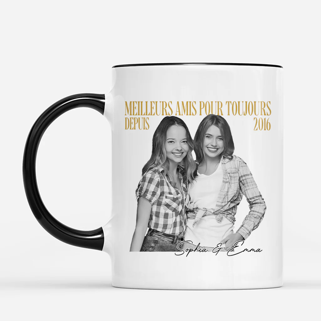 Tasse Personnalisée Avec Photo - Meilleures Amies Pour Toujours