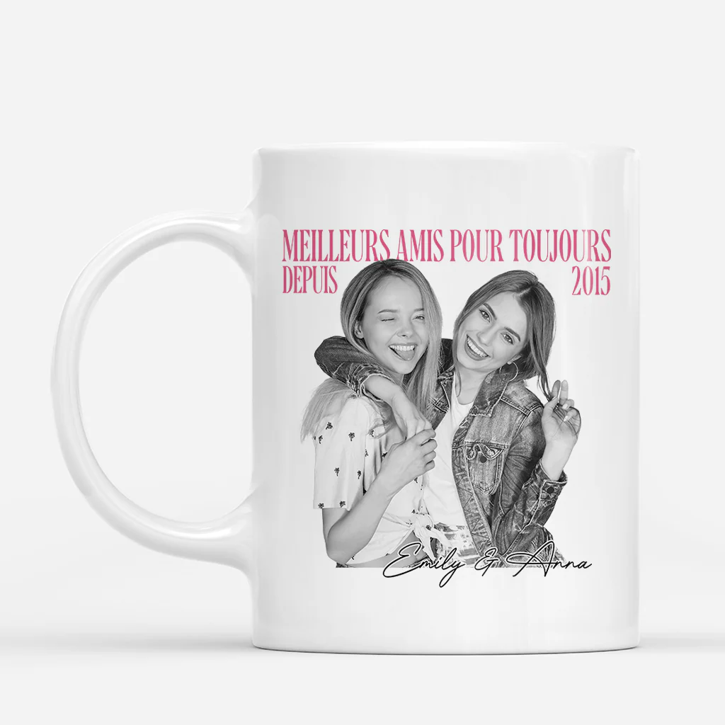 Tasse Personnalisée Avec Photo - Meilleures Amies Pour Toujours - Image 2