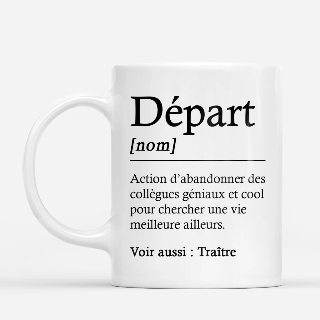 Tasse Personnalisée Collègue Et Patron - Cadeau Départ Action D’abandonner Des Collègues Géniaux - Image 2