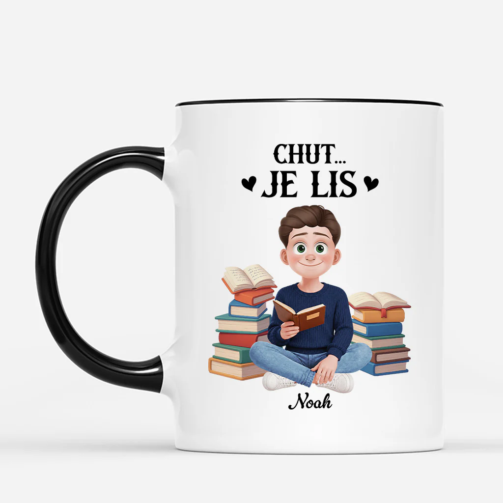 Tasse Personnalisée Femme Homme Passionné De Livres - Encore Un Chapitre - Image 2