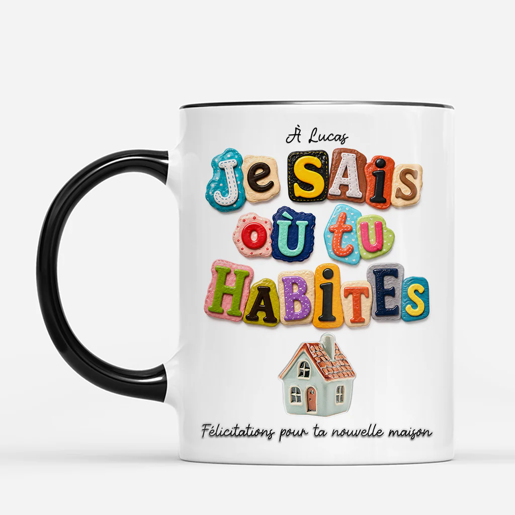 Tasse Personnalisée Meilleure Amie - Félicitations Pour Ta Nouvelle Maison - Image 2