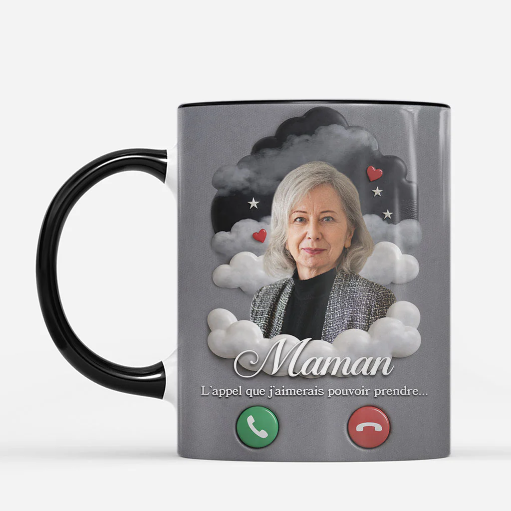 Tasse Personnalisée Papa Maman Avec Photo - Appel Que J'aimerais Pouvoir Prendre - Image 2