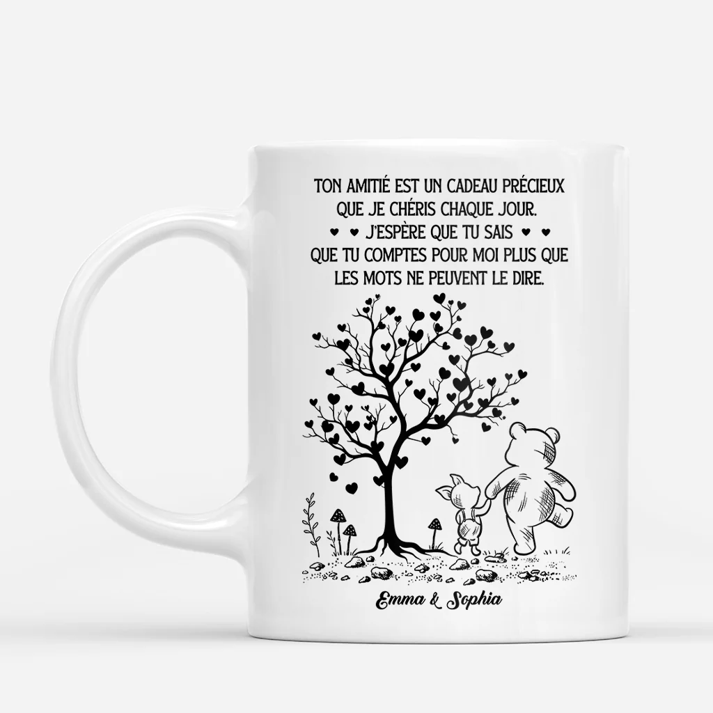 Tasse Personnalisée Pour Meilleure Amie - Amitié Est Un Cadeau Précieux