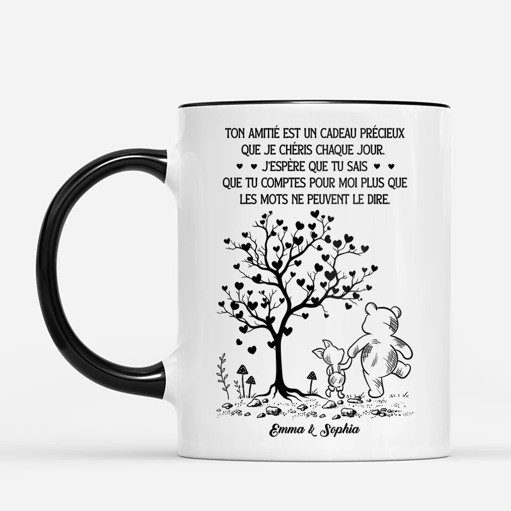 Tasse Personnalisée Pour Meilleure Amie - Amitié Est Un Cadeau Précieux - Image 2
