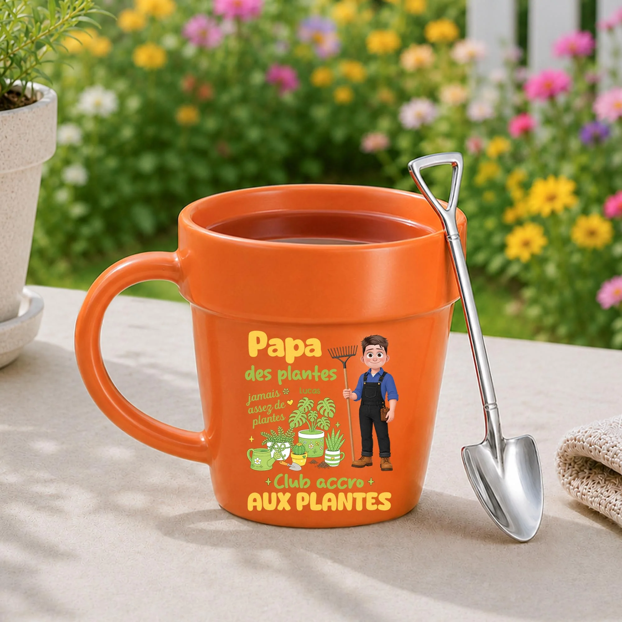 Tasse Pot De Fleur Personnalisée Femme Homme - Club Accro Aux Plantes - Image 2