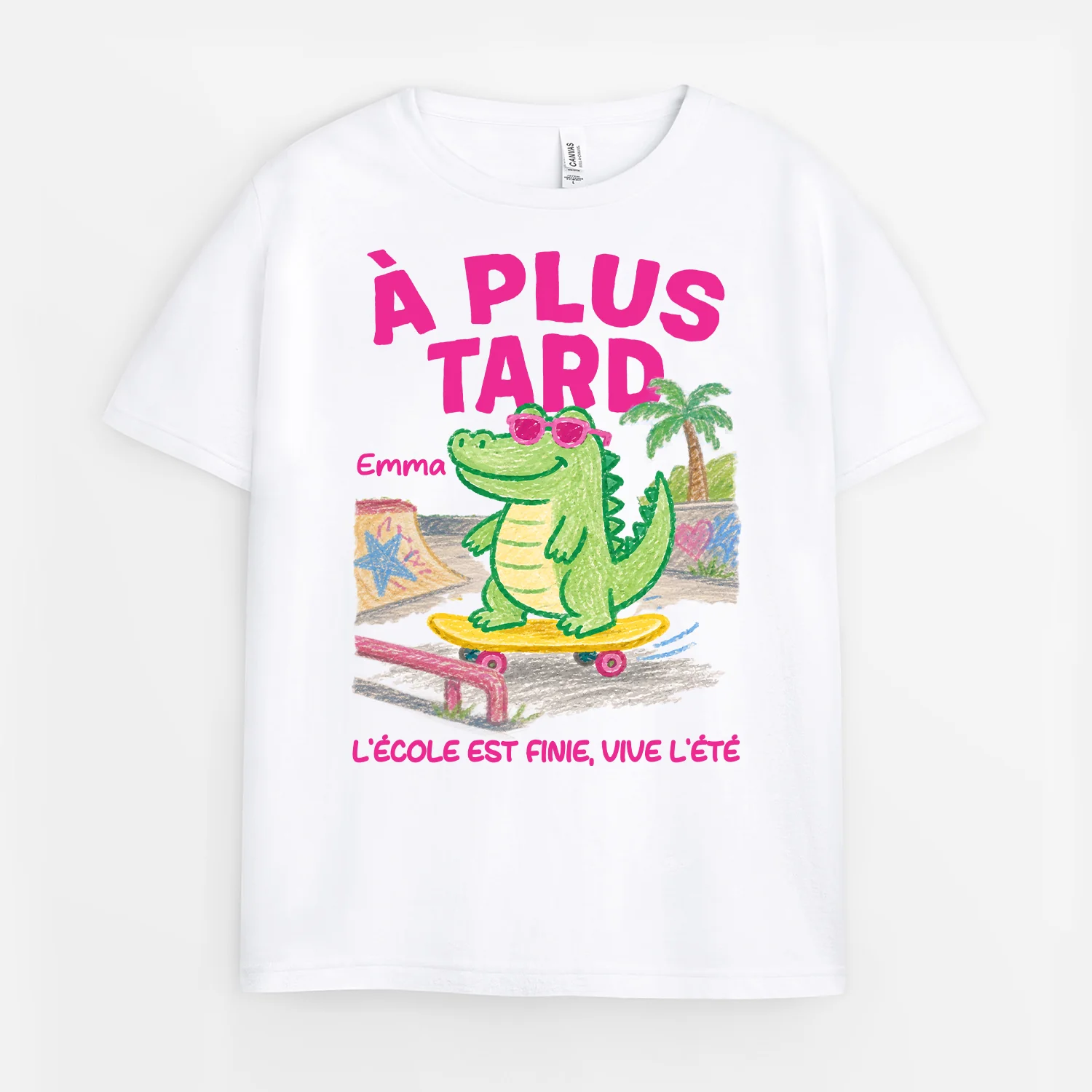 Tee Shirt Enfant Personnalisable Été - École Est Finie