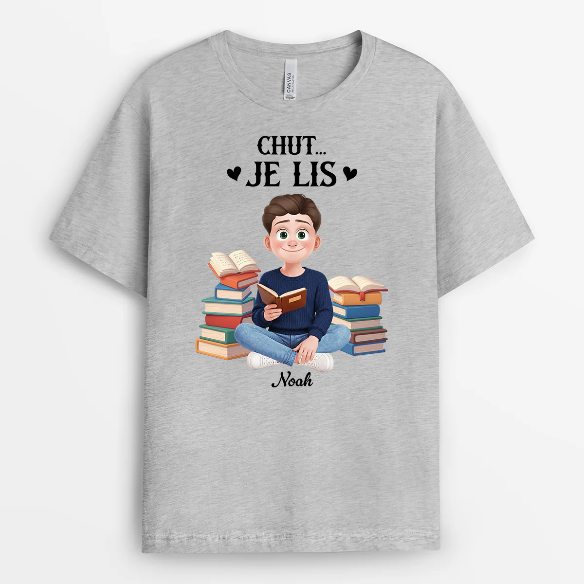 Tee Shirt Personnalisable Femme Homme Passionné De Livres - Encore Un Chapitre - Image 2