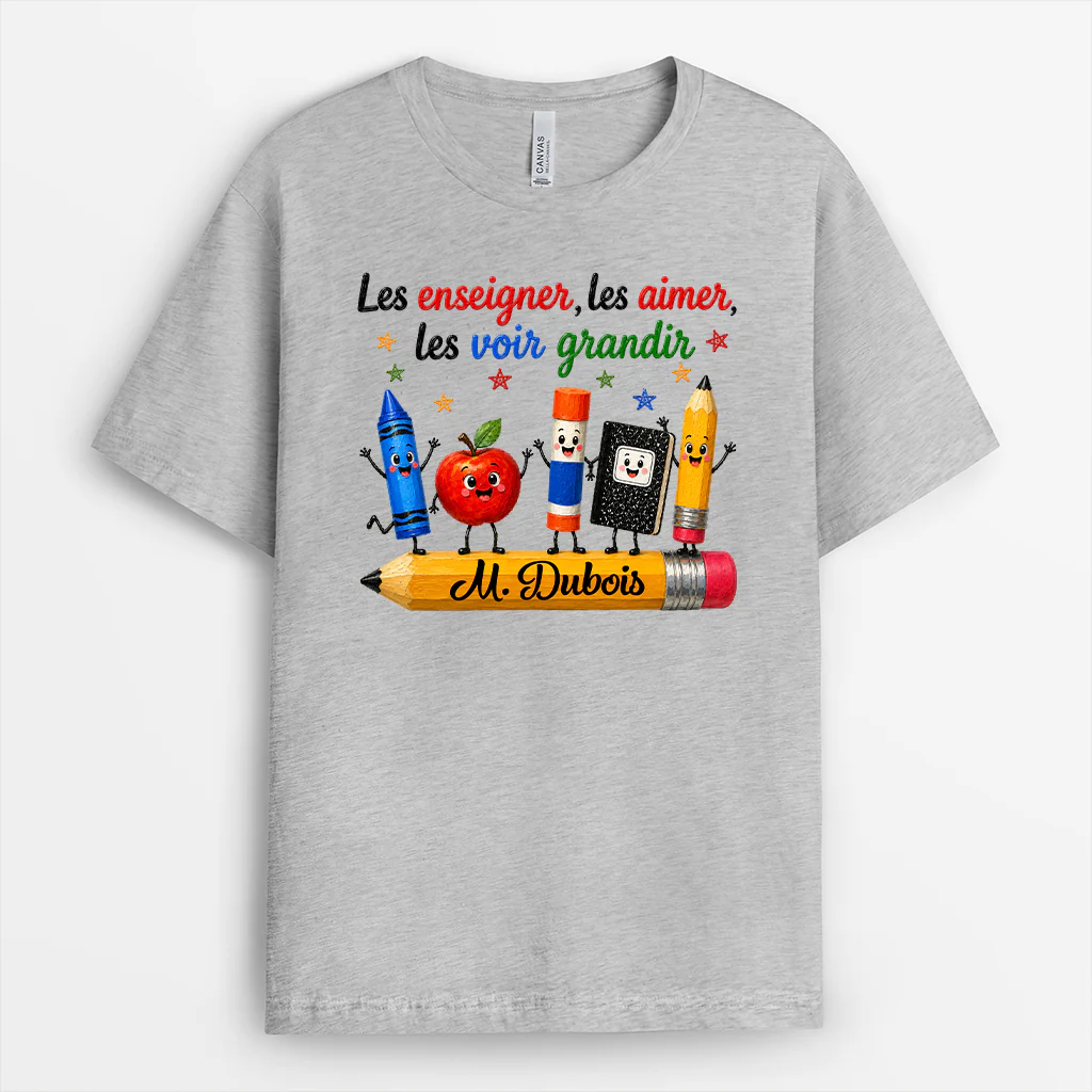Tee Shirt Personnalisable Maîtresse - Les Enseigner Les Aimer - Image 2