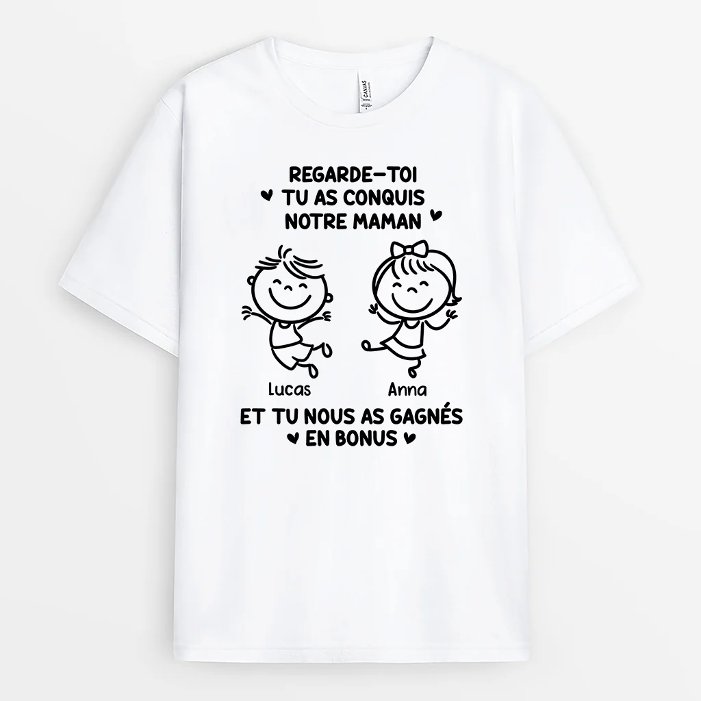 Tee Shirt Personnalisable Papa Humour Couleur Claire - Avoir Des Enfants En Bonus