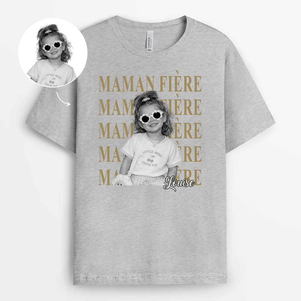 Tee Shirt Personnalisé Avec Photo Et Texte Couleur Claire - Cadeau Remise De Diplôme Femme Homme - Image 2