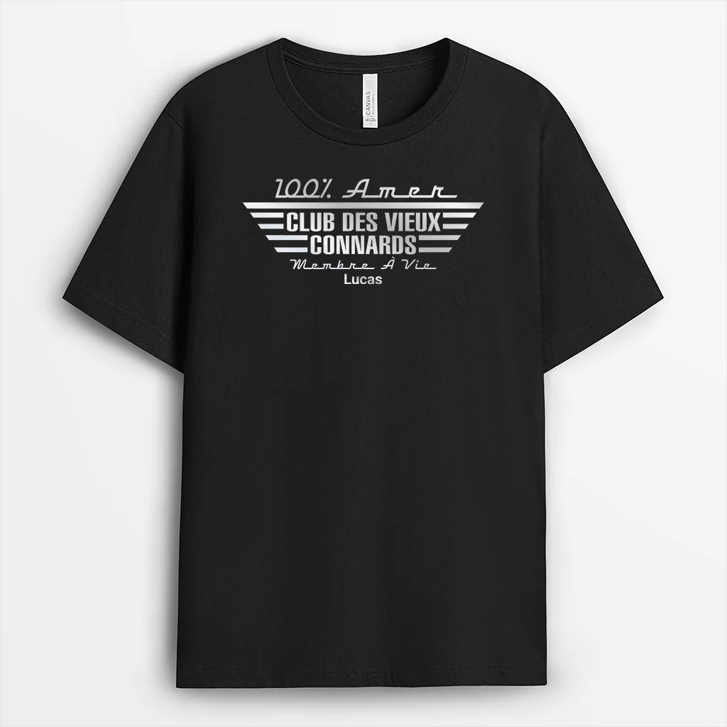 Tee Shirt Personnalisé Avec Prénom - 100% Amer Cadeau Humour Pour Homme