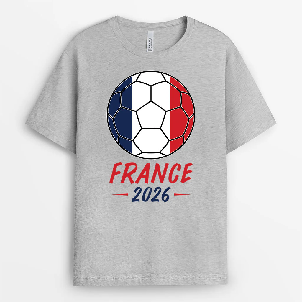 Tee Shirt Personnalisé Avec Prénom Et Nation - Cadeau Fan De Foot - Image 2