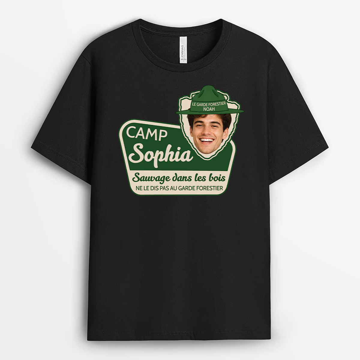 Tee Shirt Personnalisé Camping - Le Garde Forestier