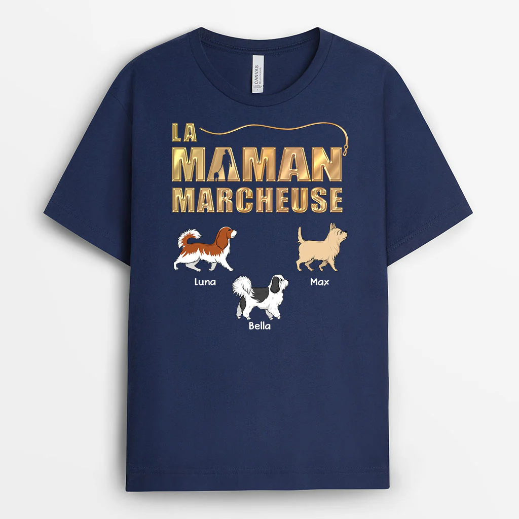 Tee Shirt Personnalisé Chien - Le Papa Qui Promène - Image 2