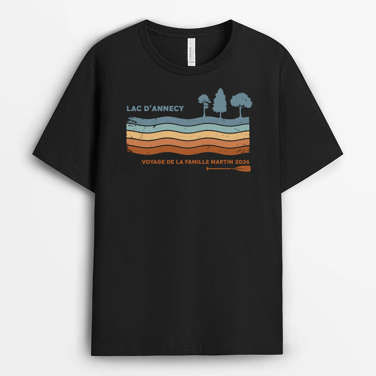 Tee Shirt Personnalisé Famille - Voyage En Famille Au Lac