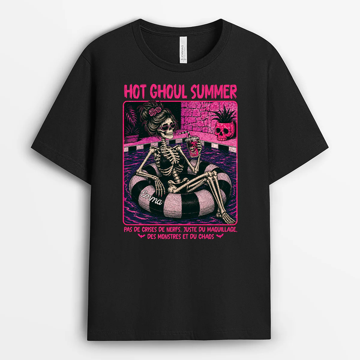 Tee Shirt Personnalisé Femme Été Pour Plage - Hot Ghoul Summer