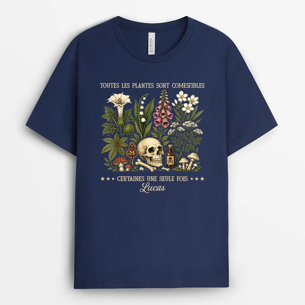 Tee Shirt Personnalisé Femme Homme Avec Humour - Les Plantes Comestibles Cadeau Jardinier - Image 2