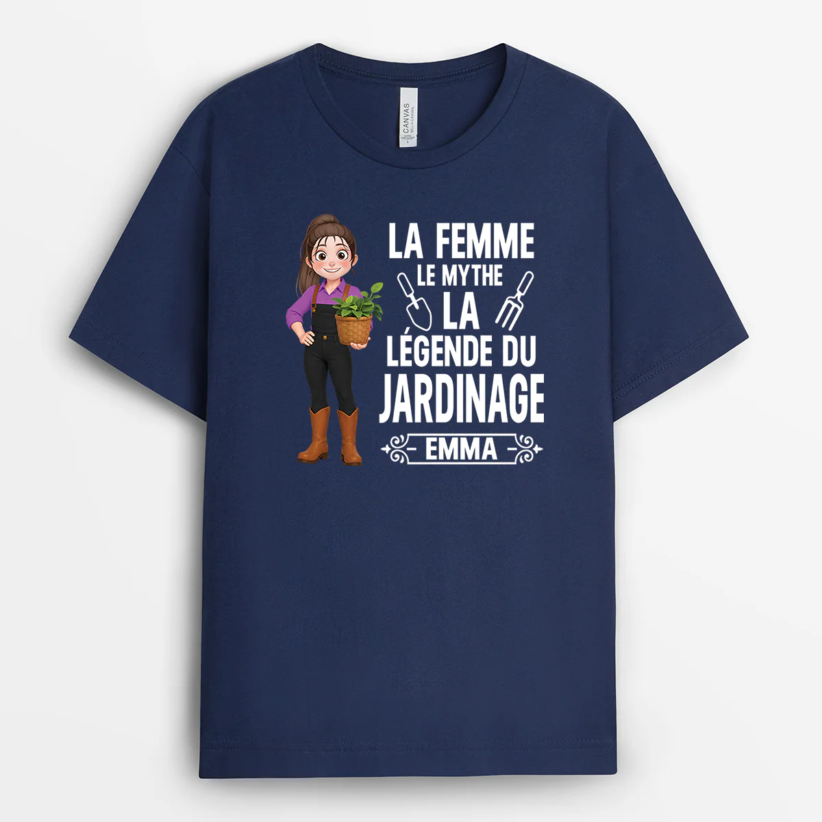 Tee Shirt Personnalisé Femme Homme - La Légende Du Jardinage - Image 2