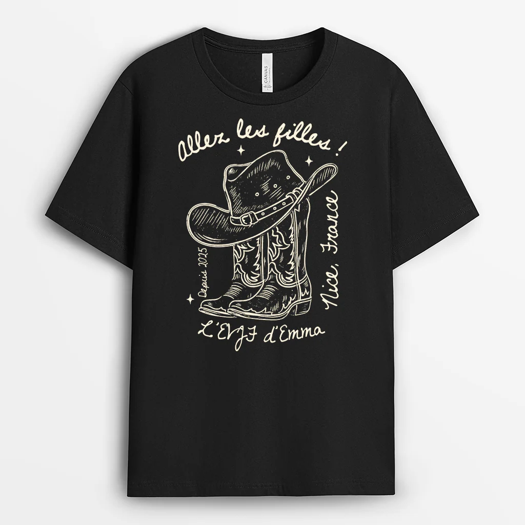 Tee Shirt Personnalisé Femme Pour EVJF - Allez Les Filles