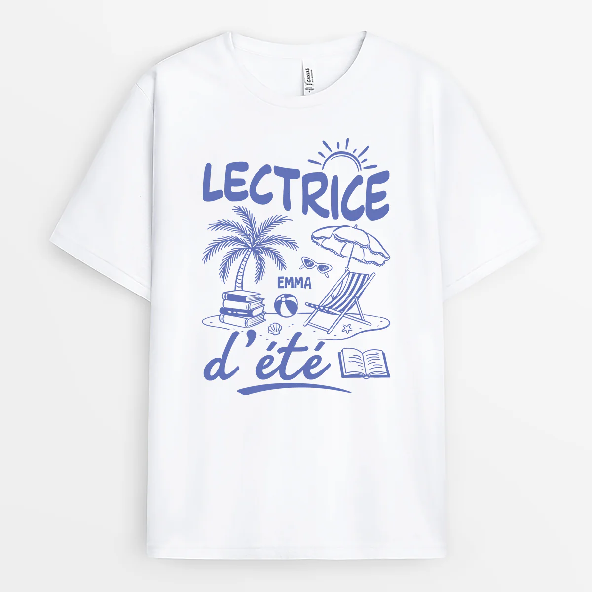 Tee Shirt Personnalisé Femme Qui Aime Les Livres - Lectrice D’été