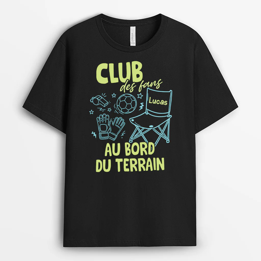 Tee Shirt Personnalisé Football - Club Des Supporters Maman Papa Fier - Image 2