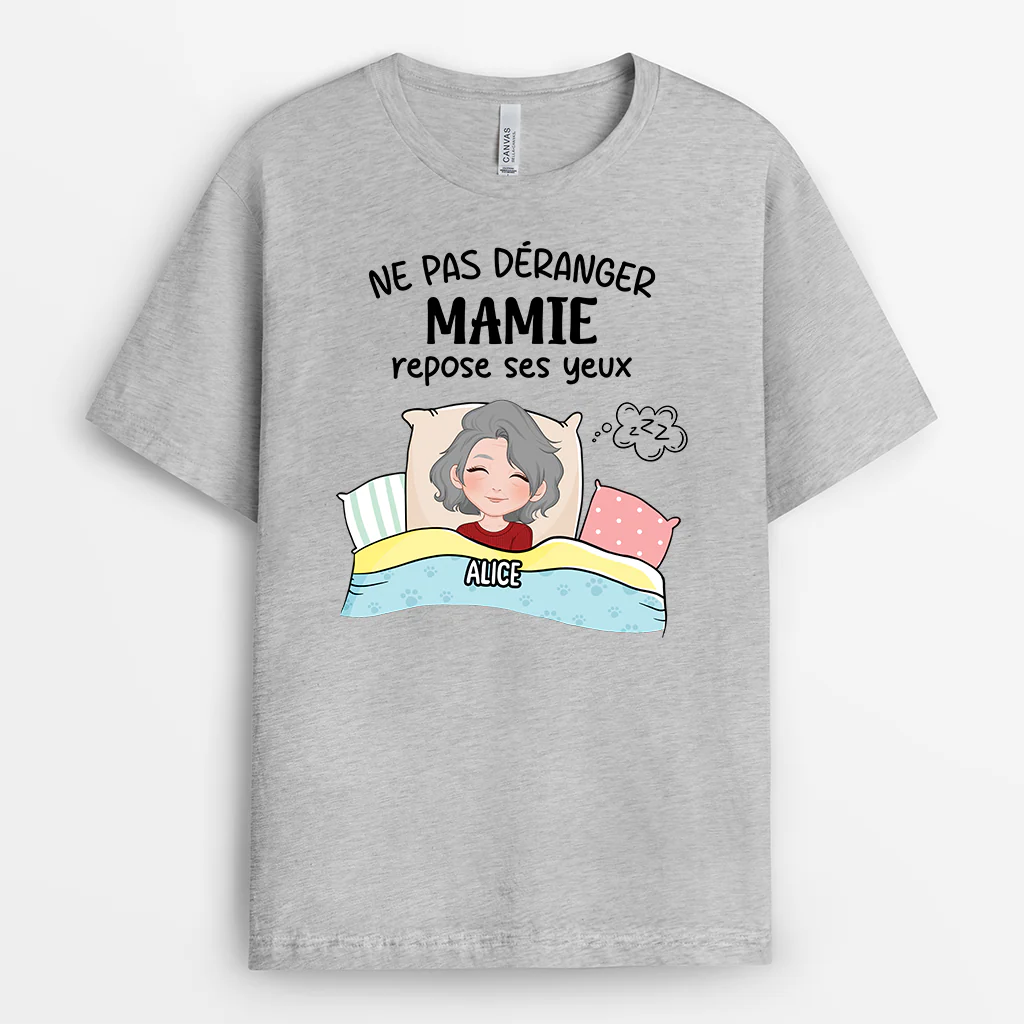 T Shirt Personnalisé Pour Maman - Ne Pas Déranger Maman - Image 2