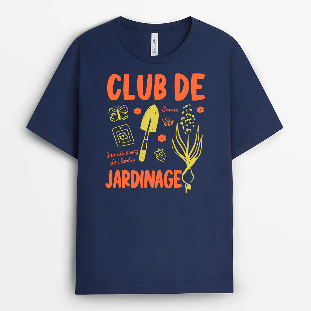 Tee Shirt Personnalisé Prénom - Club De Jardinage De Femme Homme - Image 2