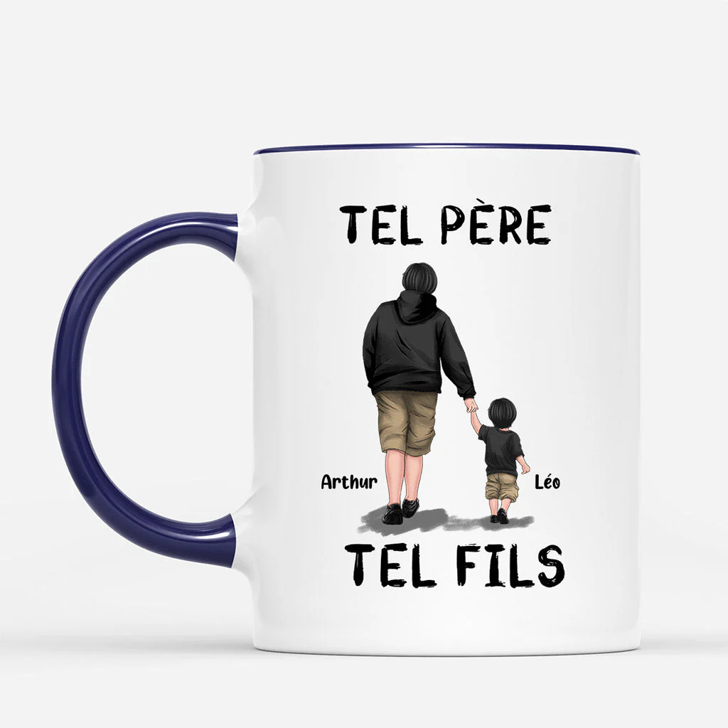 Mug Personnalisé Fête des Pères - Tel Père, Tel Fils - Image 2
