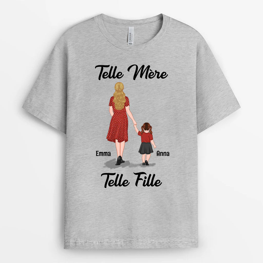 Tee shirt telle mère telle fille – T-shirt personnalisé - Image 2
